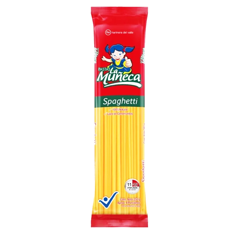 PASTA LA MUÑECA SPAGHETTI X 250 GR